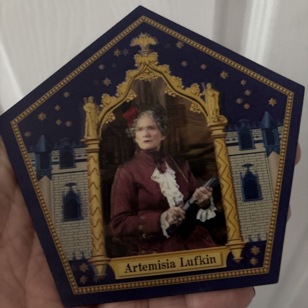 Universal Studios Harry Potter Artemisia Lufkin Wizard Chocolate Frog Card